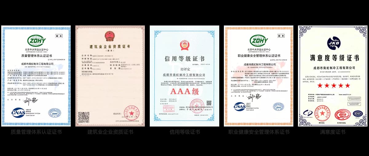 南虹企业资质证书第一组